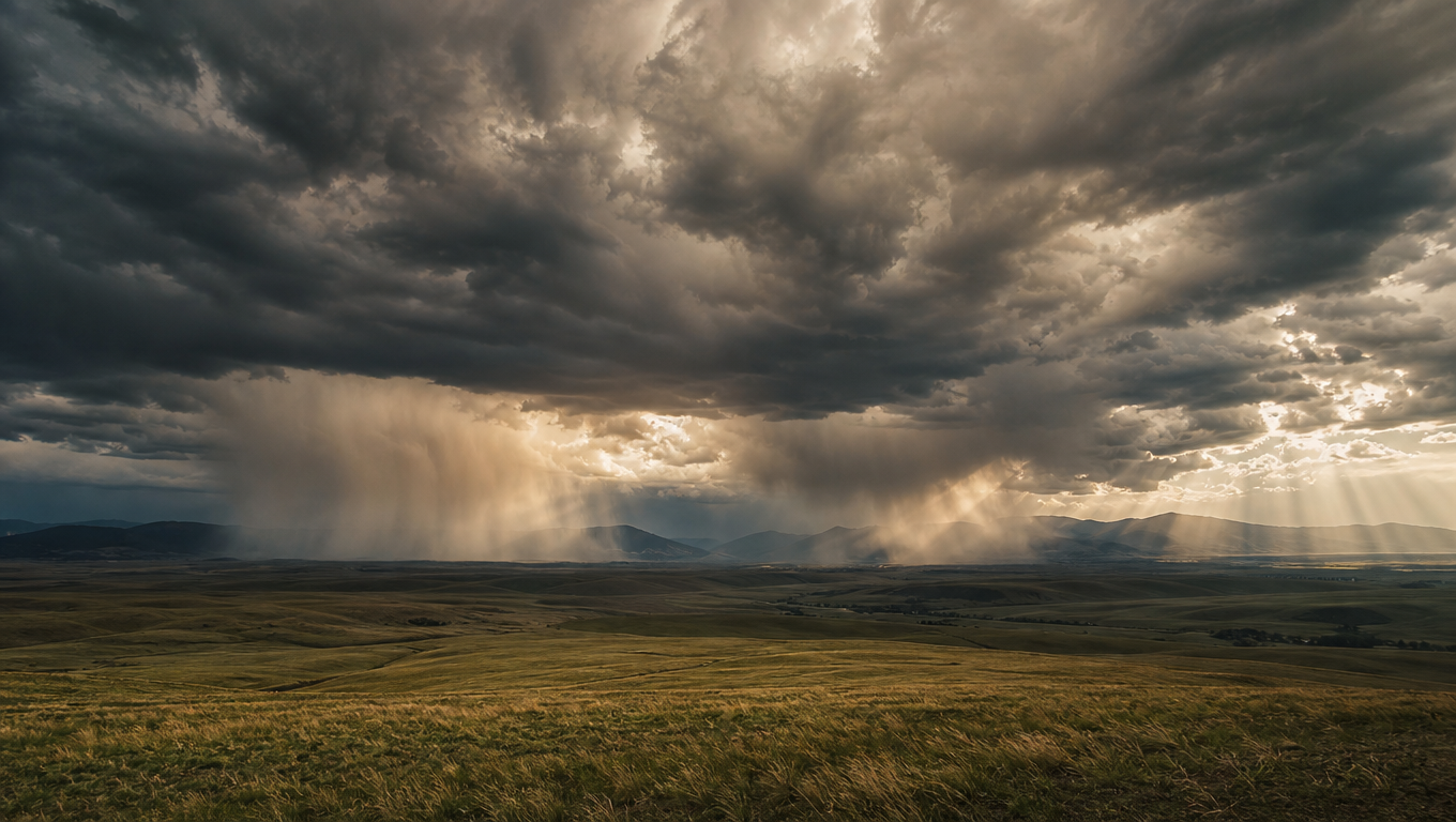 Storm Light Over Open Plains