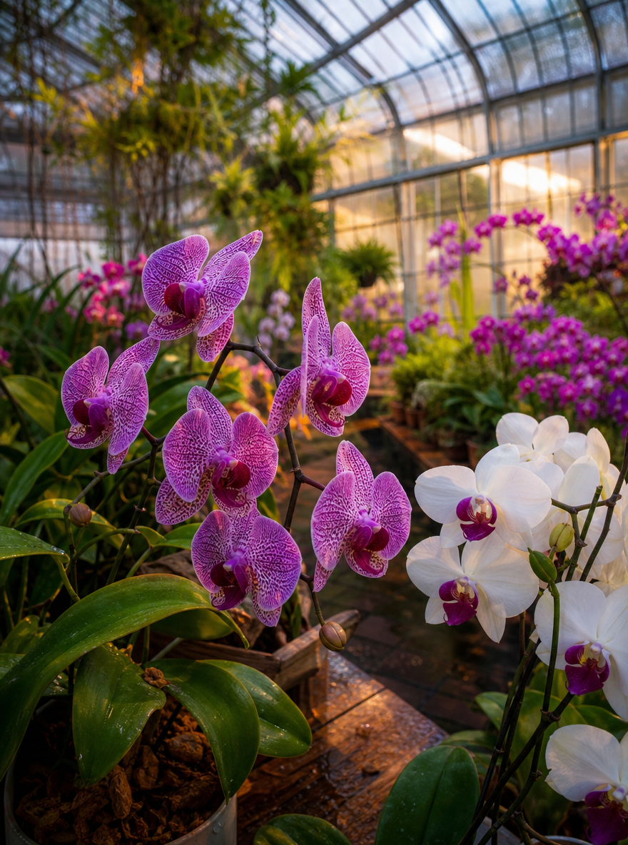 Orchid Greenhouse Glow