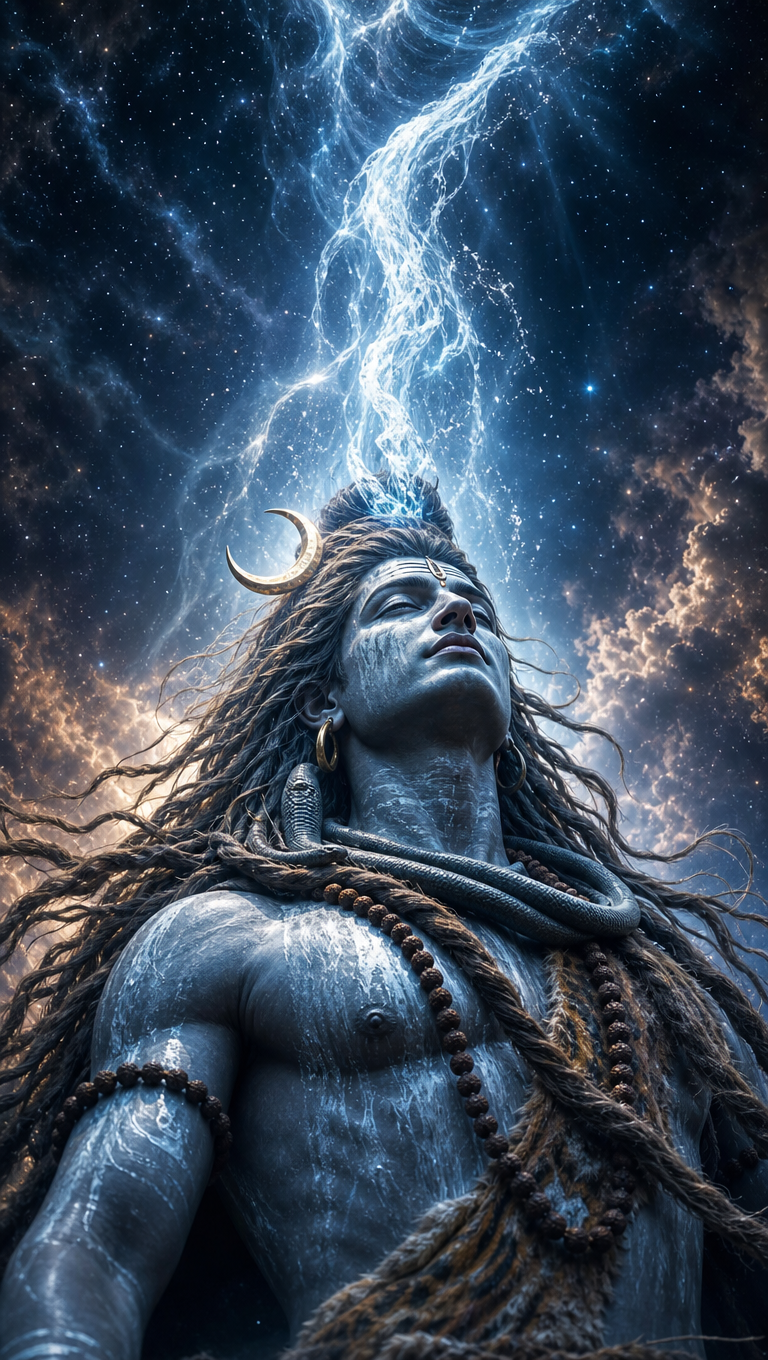 Ganga Flowing from Shiva's Jata