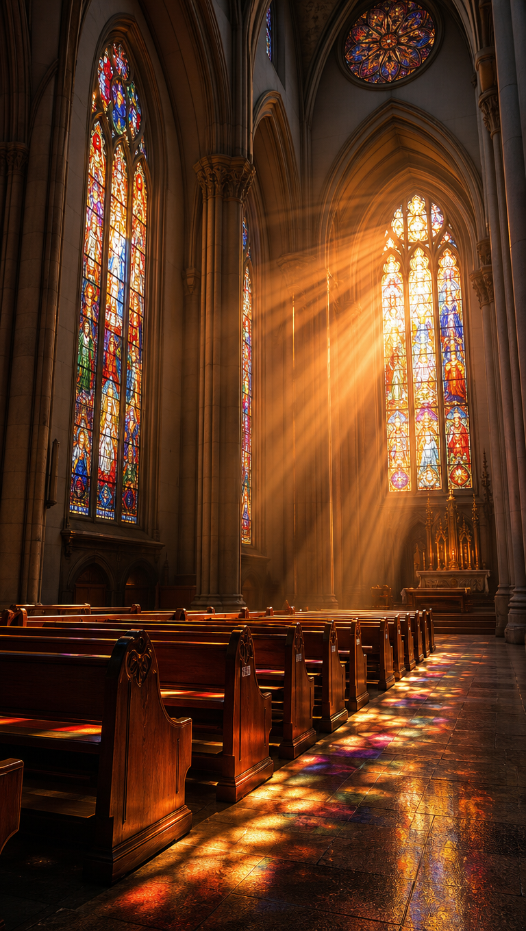 Cathedral Stained Glass Dawn