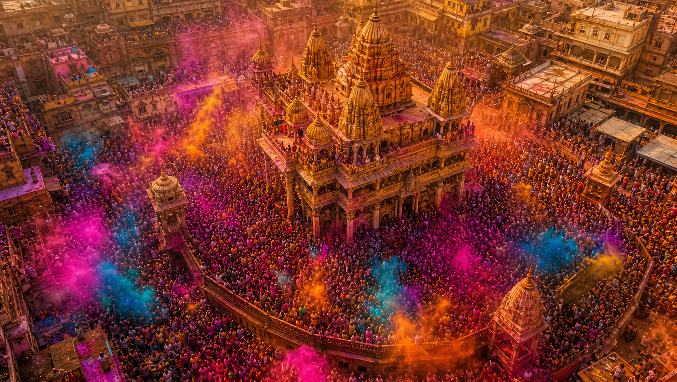 Holi Celebration at the Golden Temple