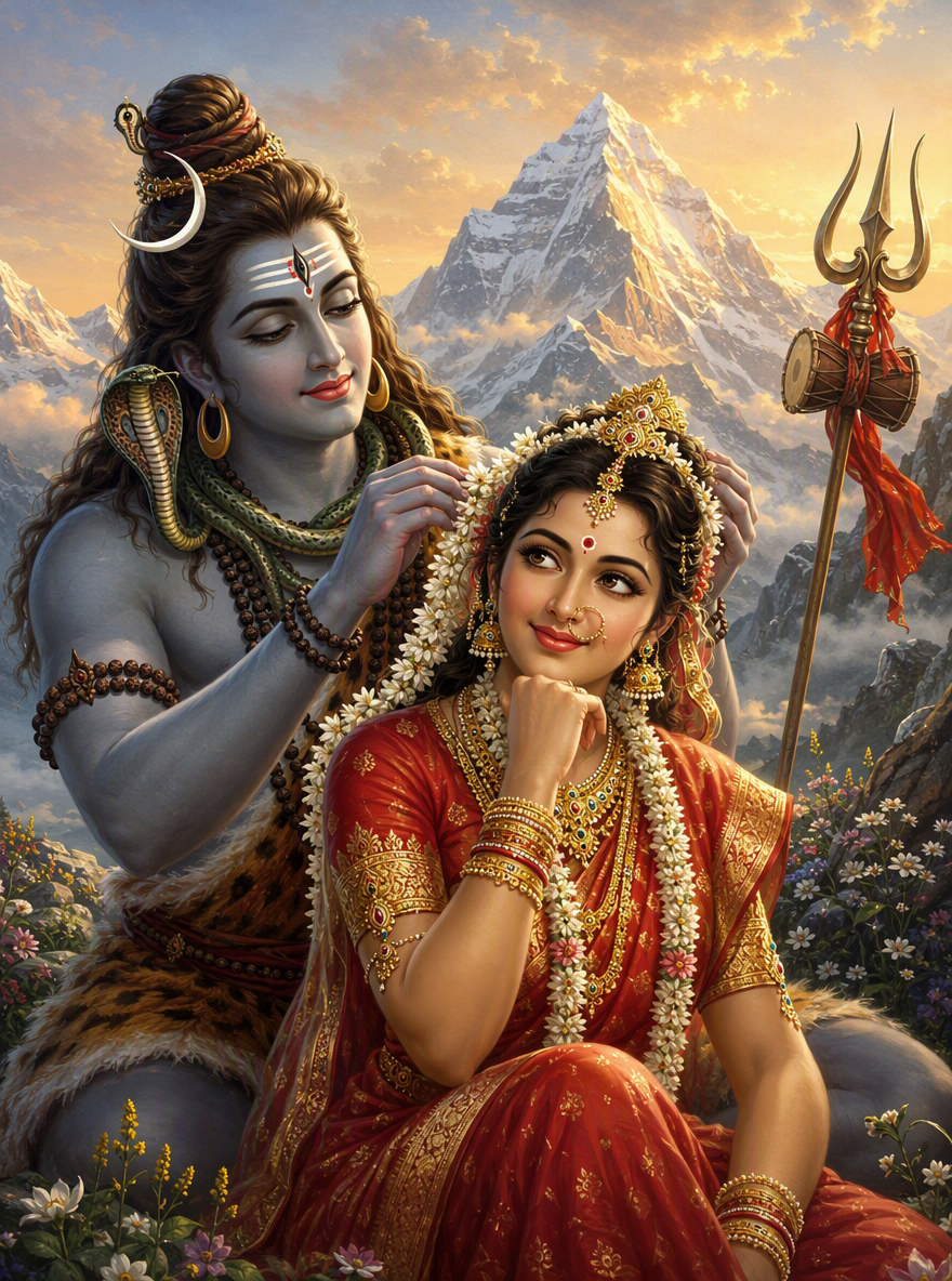 Divine Union: Shiva and Parvati