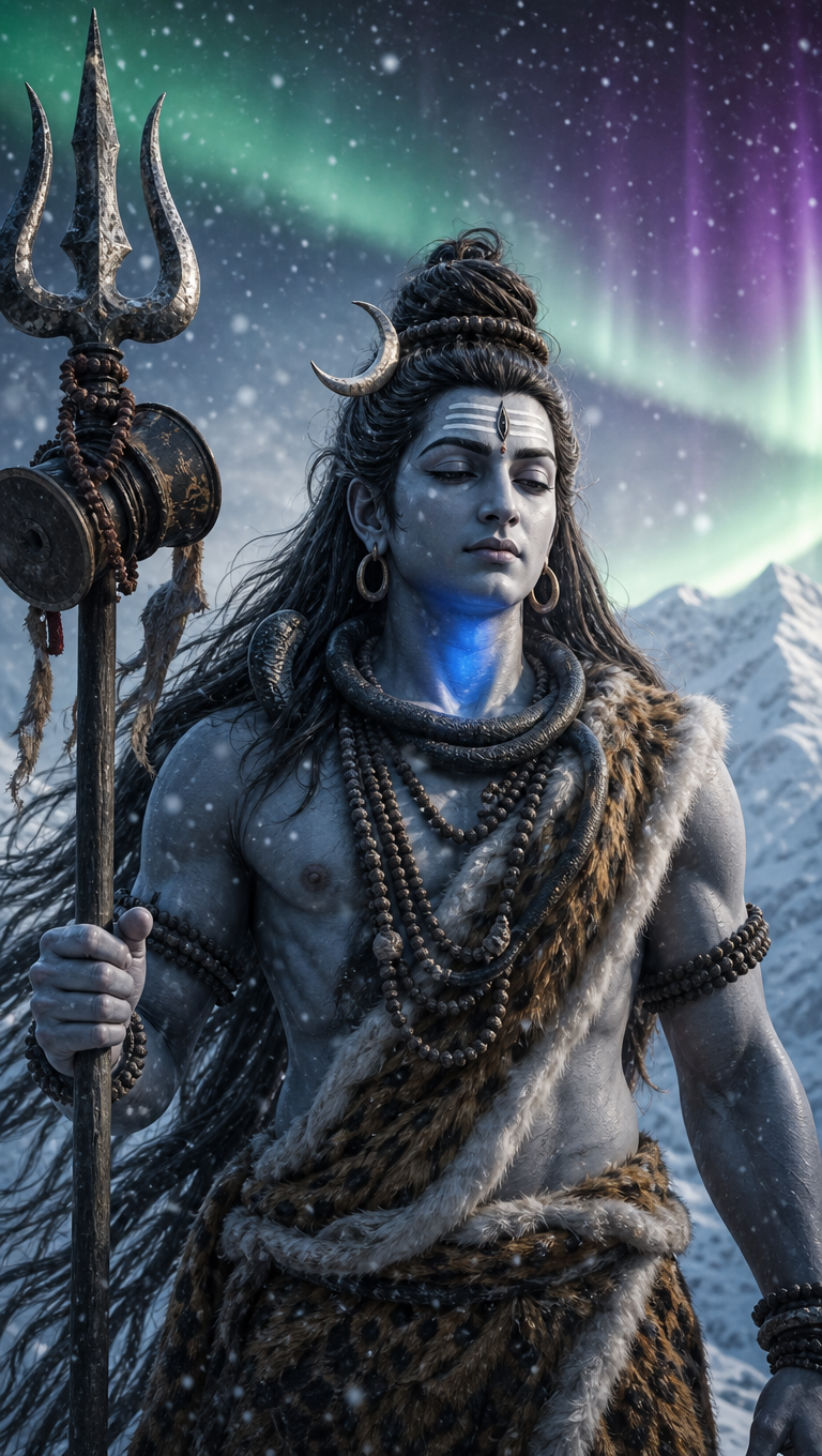 Neelkanth Under Northern Lights