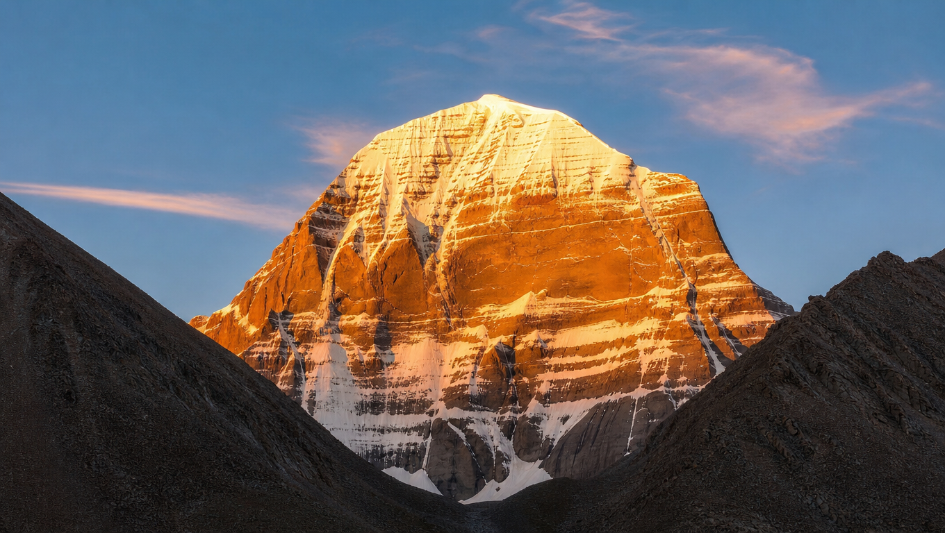 Golden Sunset at Mount Kailash