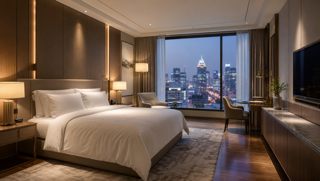 Minimal Hotel Suite Window View