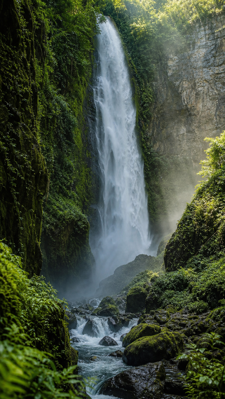 Jungle Waterfall Gorge