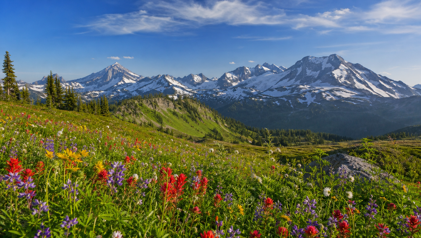 Alpine Meadow Wildflowers