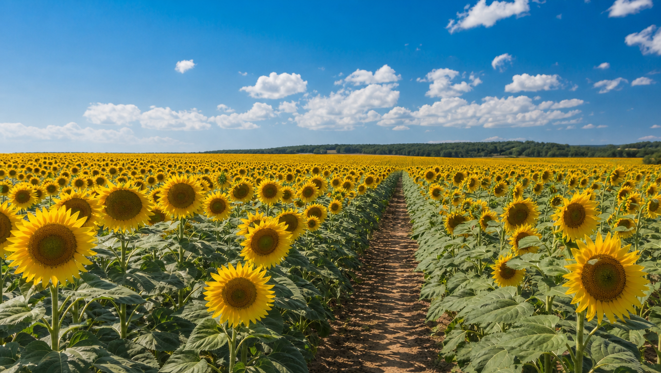 Sunflower Field at Noon