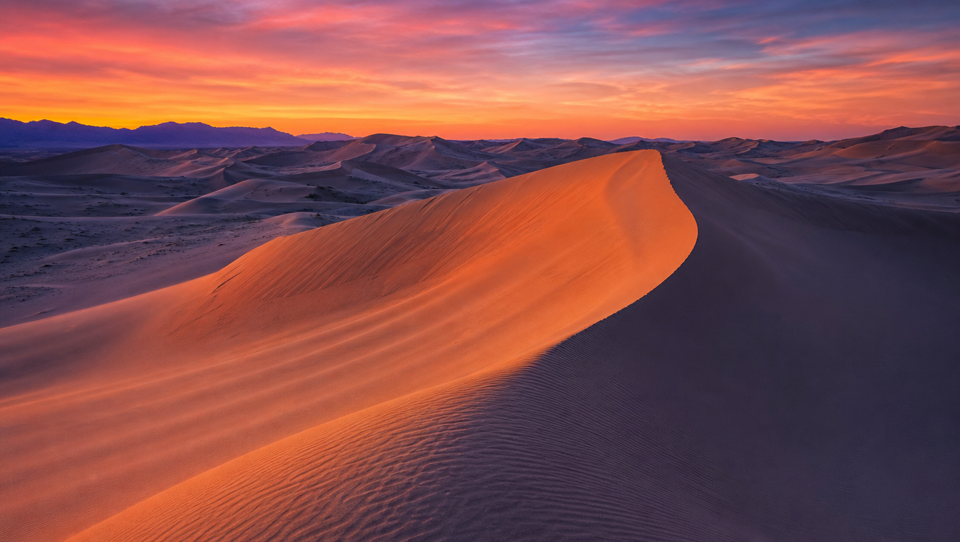 Desert Dunes at Twilight