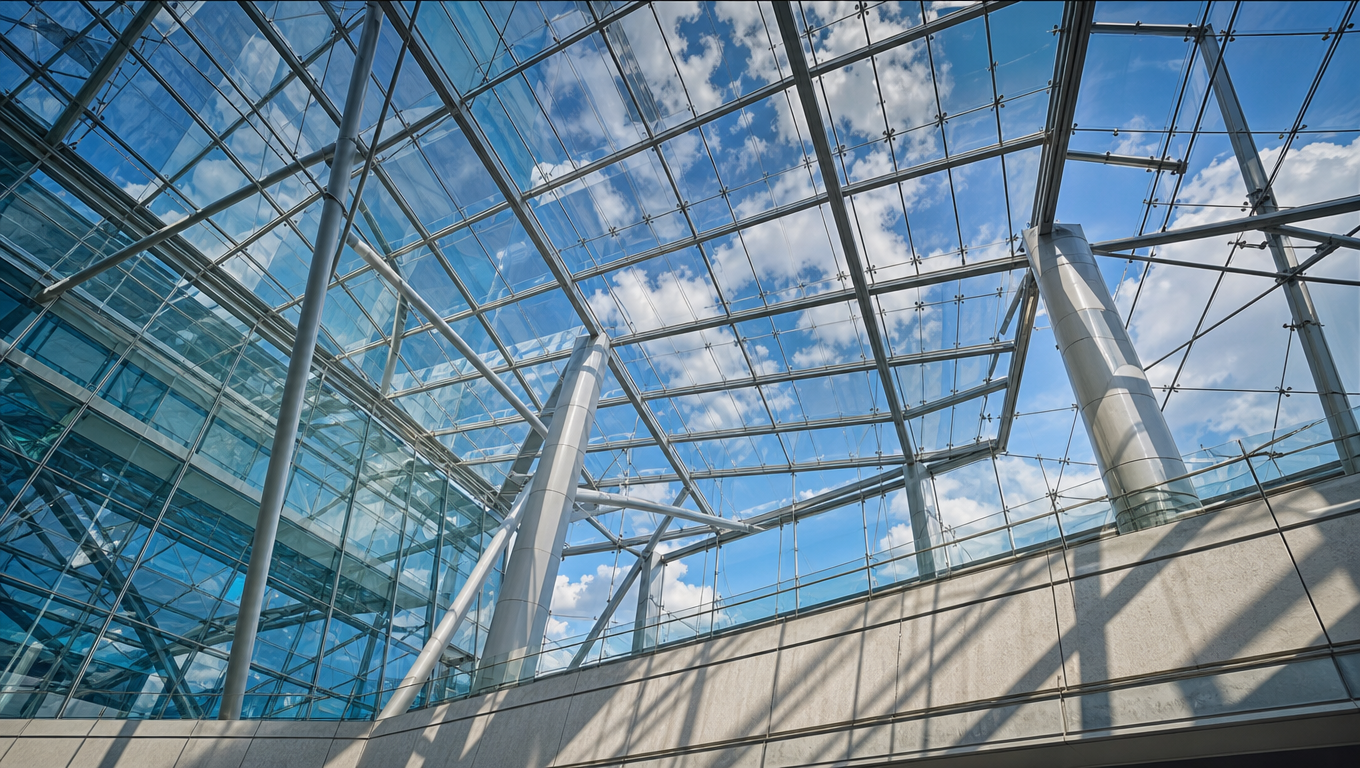 Glass Atrium Looking Up