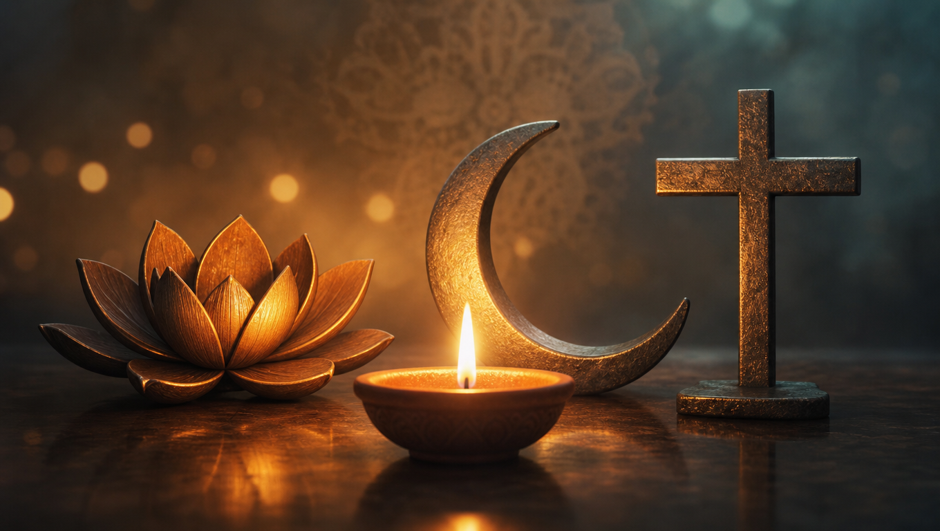 Shared Light Across Sacred Symbols