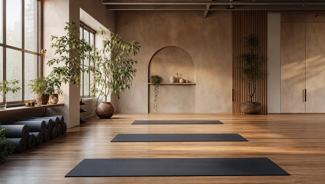 Empty Yoga Studio Soft Light