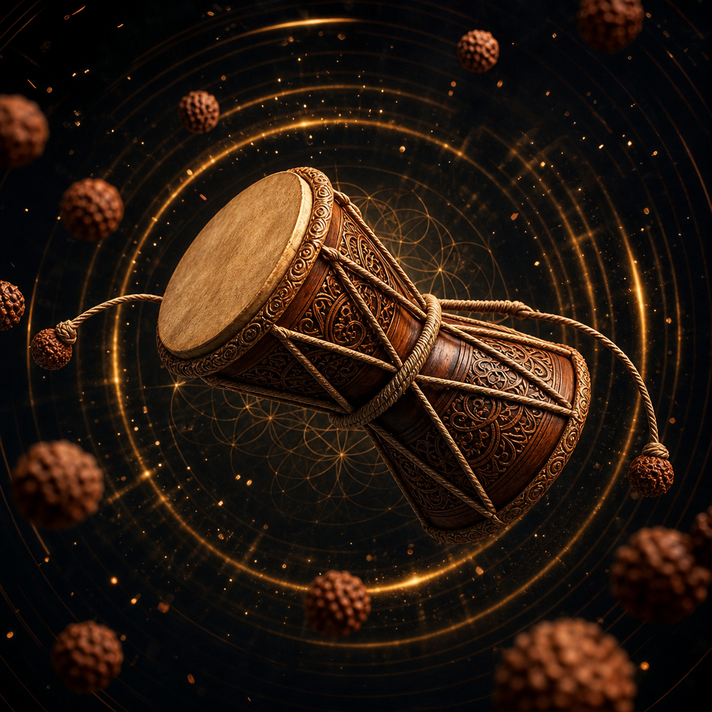 Sacred Damru Pulse of Creation